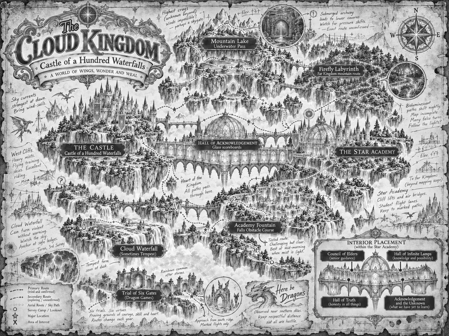 The explorer’s copy in pencil