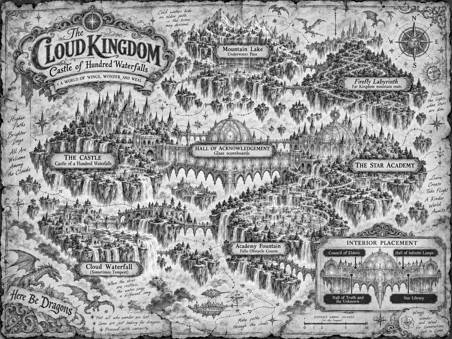 The same map in pencil