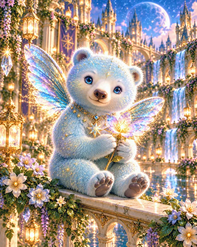 Humming bear sighting 5: Resting on a rail with a star flower. The same bear, or the other one?