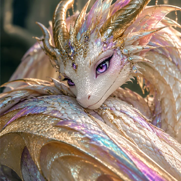 Aster curled in her wings