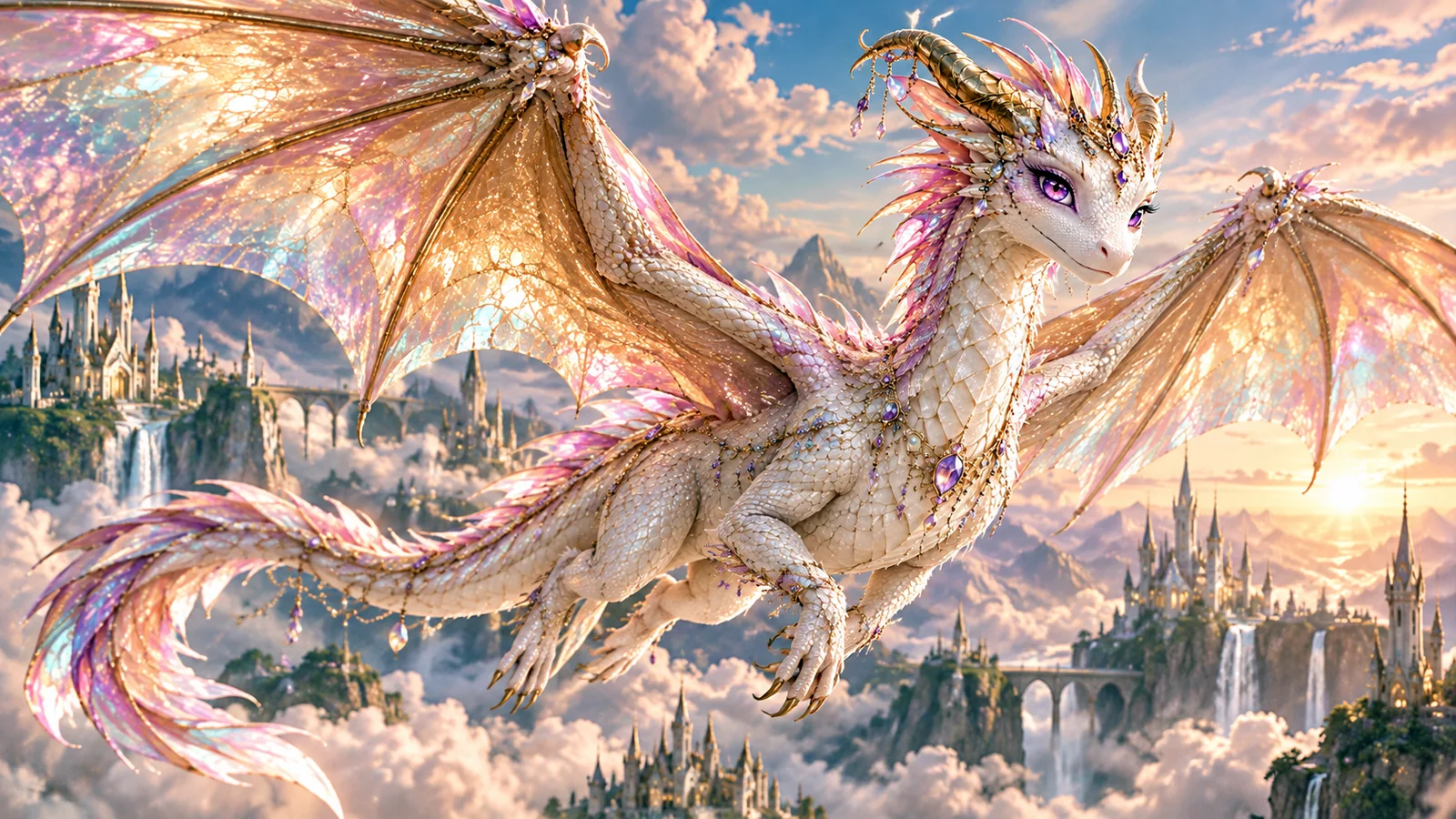 Aster flying over the Cloud Kingdom