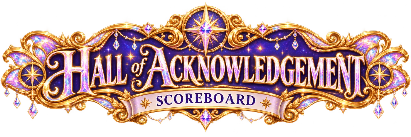 The Hall of Acknowledgement Scoreboard