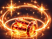 The yo-yo spinning in a ring of light