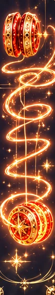 The fire string, looping down to the yo-yo